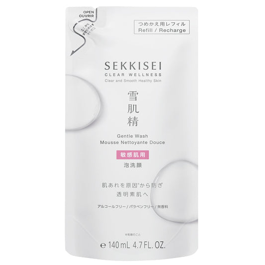 雪肌精　　クリアウェルネス　　ジェントル　ウォッシュ　140mL